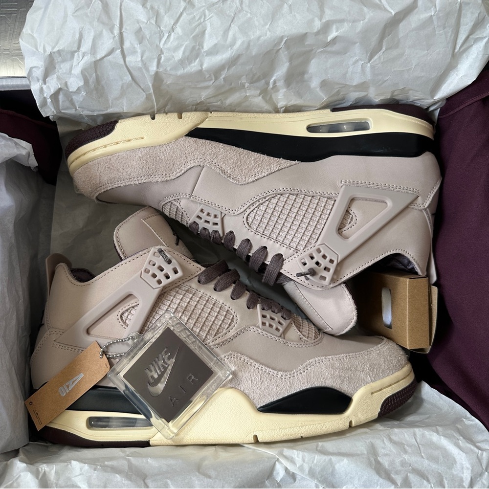 Jordan 4 A Ma Maniére Retro OG Men’s Sneakers Size 10.5 Stone Pewter - Picture 12 of 13